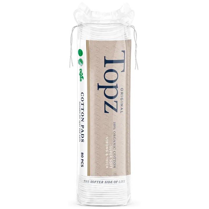 Topz Premium Make Up Pads vanulaput 80 kpl