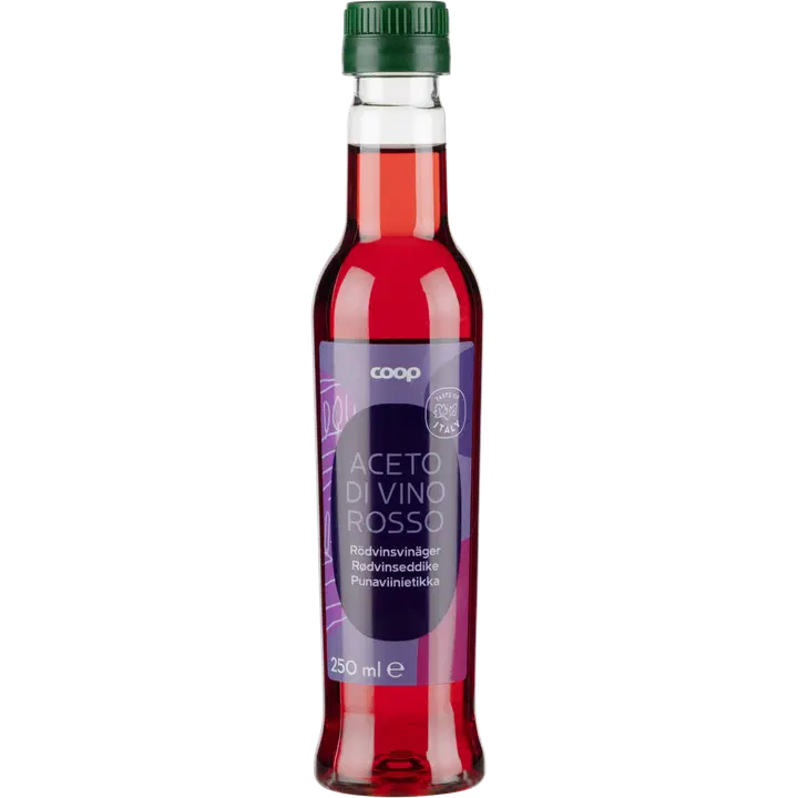 Coop punaviinietikka 250 ml