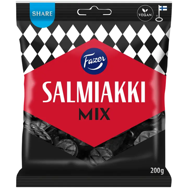 Fazer Salmiakki Mix salmiakki karkkipussi 200g