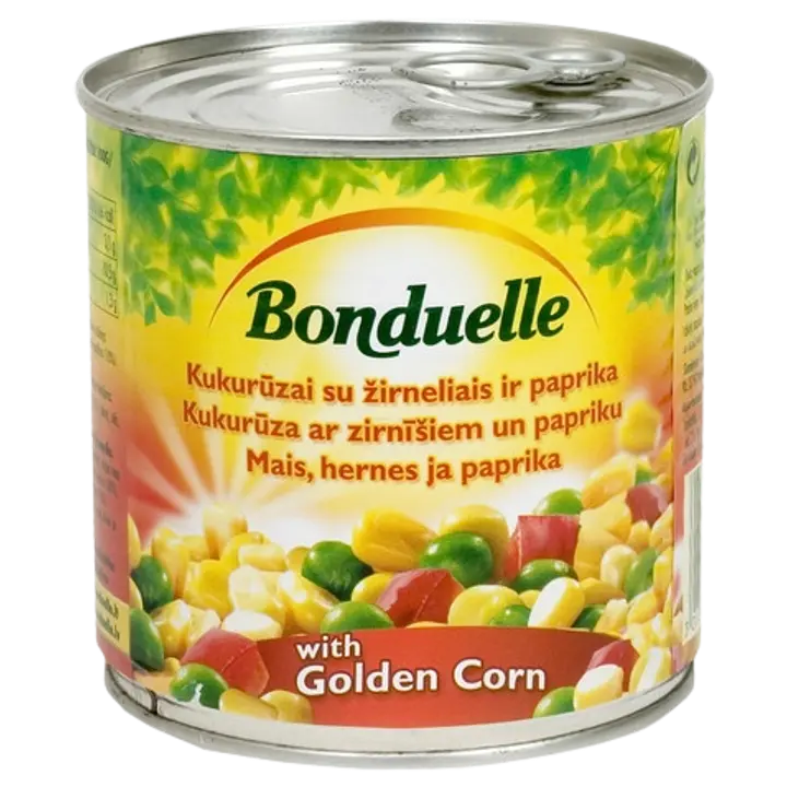 Bonduelle aedviljasegu mais, hernes, paprika 300/265 g
