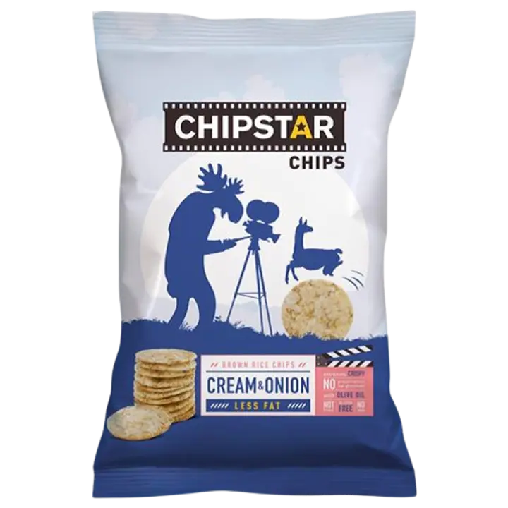 Chipstar hapukoore- ja sibulamaitselised riisikrõpsud 60 g