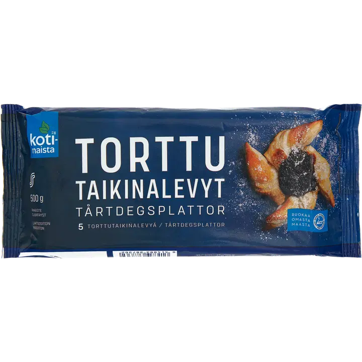 Kotimaista torttutaikinalevyt 500 g pakaste