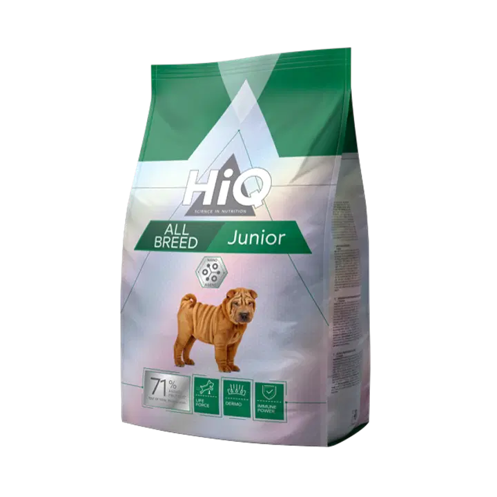 HiQ All Breed Junior nuorten koirien täysravinto siipikarja 2,8 kg