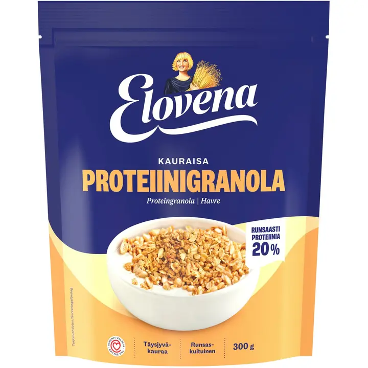 Elovena 300g kauraisa proteiinigranola