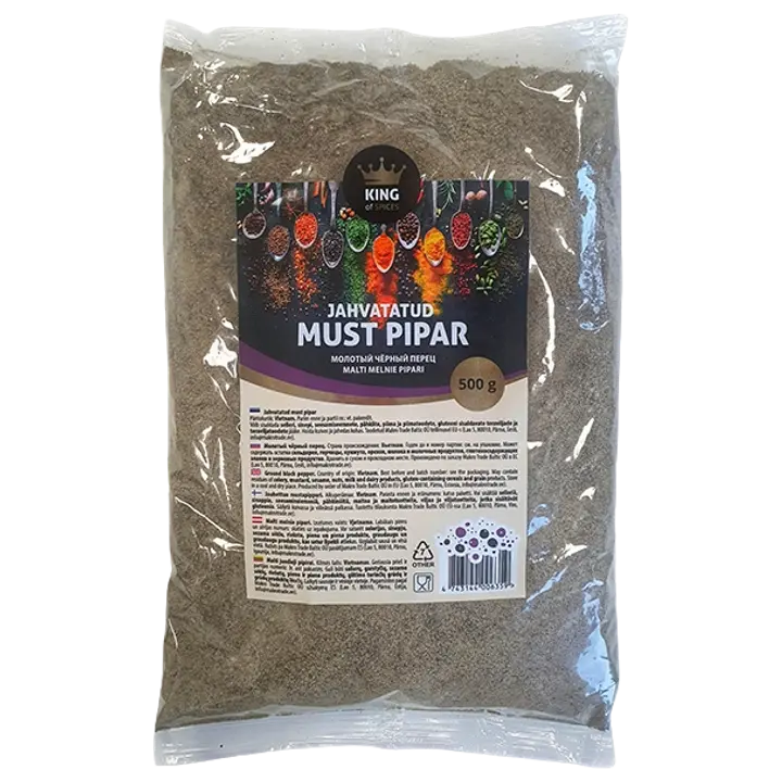 King of Spices Jahvatatud must pipar 500 g