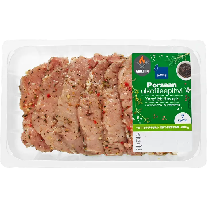 Rainbow porsaan ulkofileepihvi yrtti-pippuri 800g