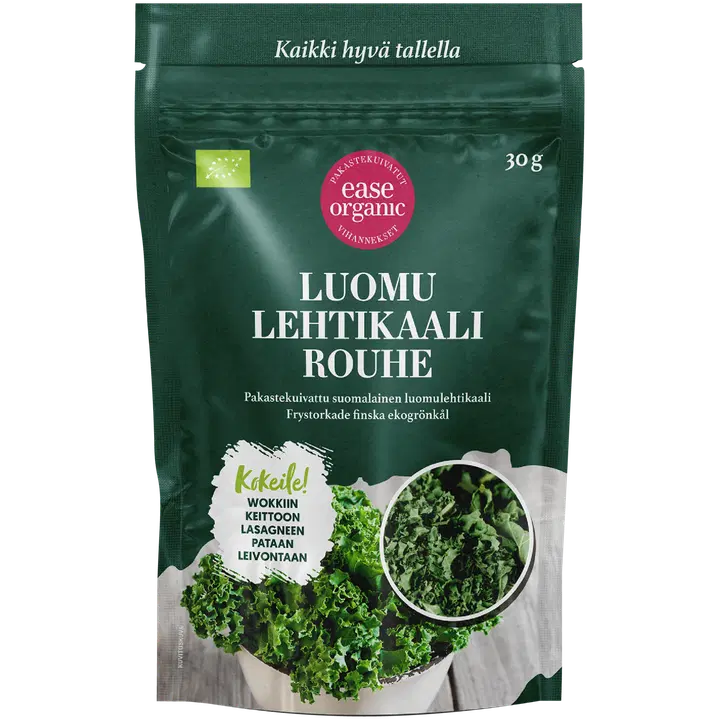 Pakastekuivattu luomulehtikaalirouhe