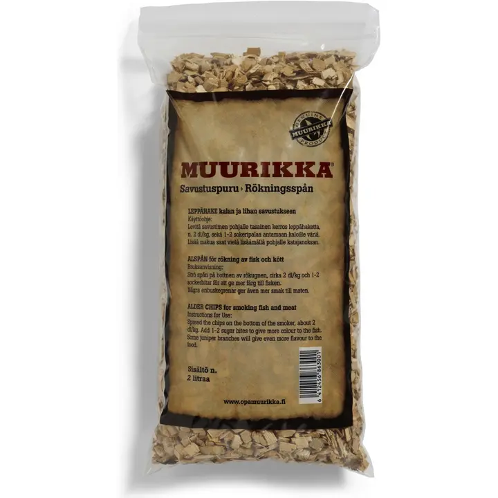 Muurikka savustushake leppä 2 l