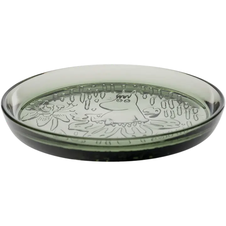Moomin Arabia Finland Muumi lautanen 155mm havunvihreä
