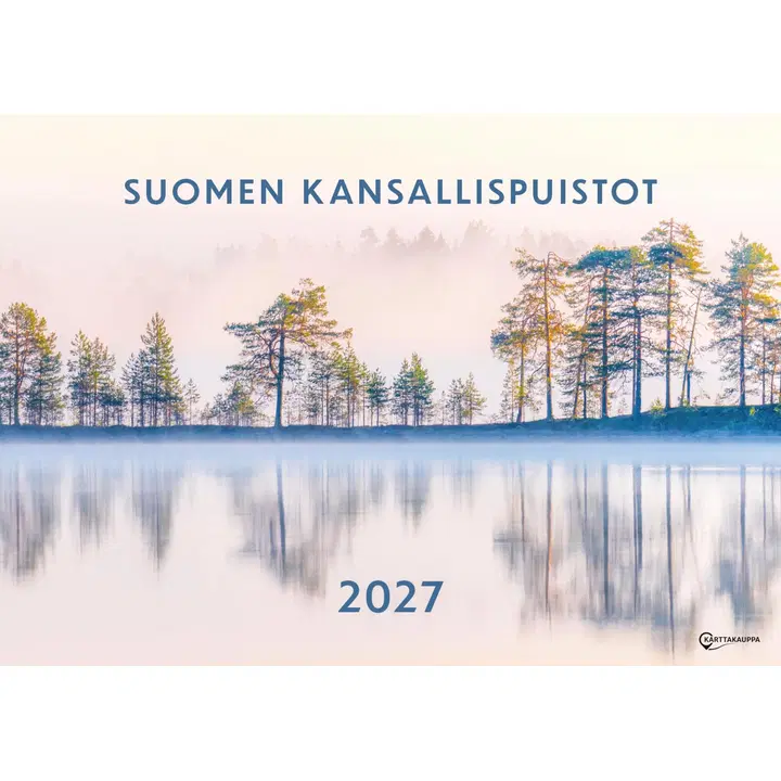 Karttakauppa seinäkalenteri 2027 Suomen kansallispuistot