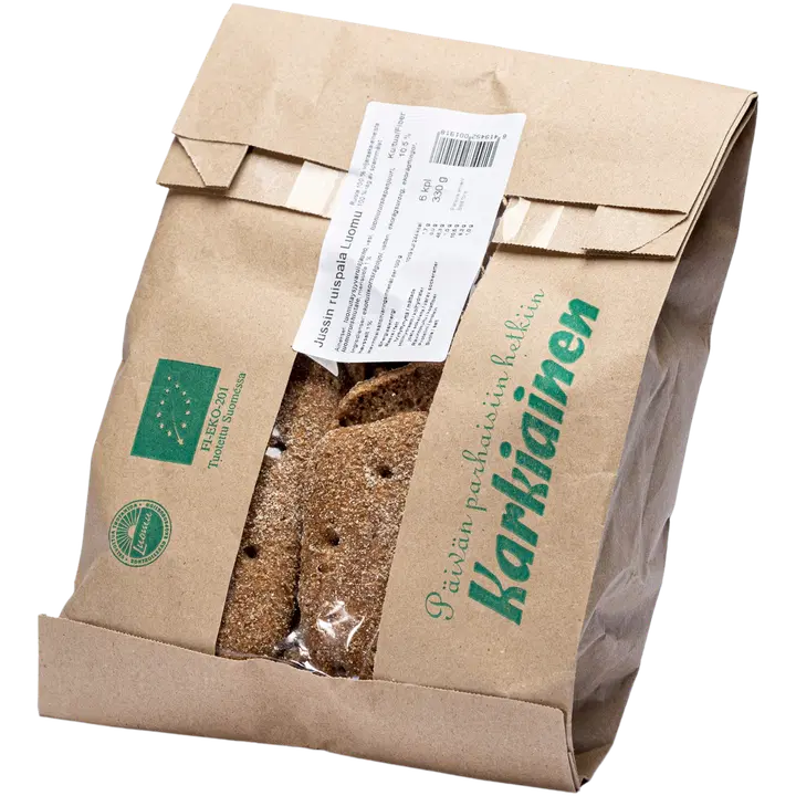 Jussin ruispala 6 kpl 330 g luomu