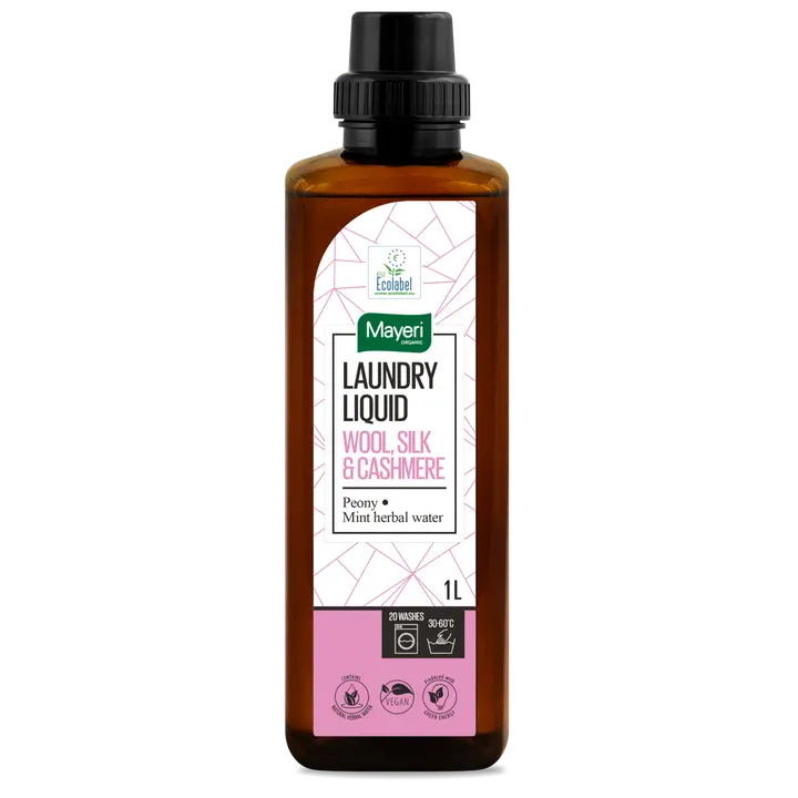 MAYERI ORGANIC WOOL, SILK, CASHMERE PYYKINPESUNESTE PEONY - MINT HERBAL WATER 1L