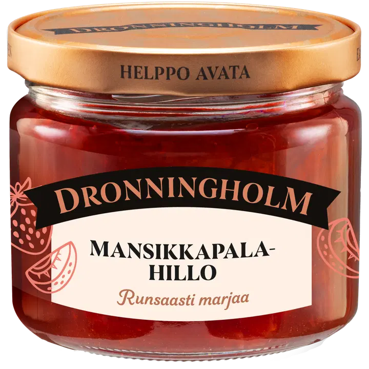 Dronningholm Jordgubbssylt med jordgubbsbitar 280 g