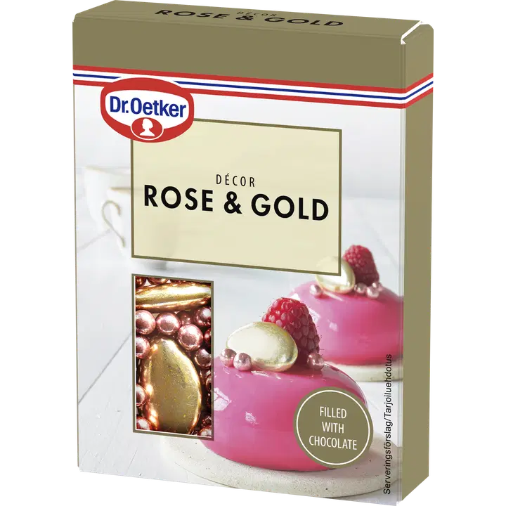 Dr. Oetker Rose&Gold Décor -suklaakoriste 42g