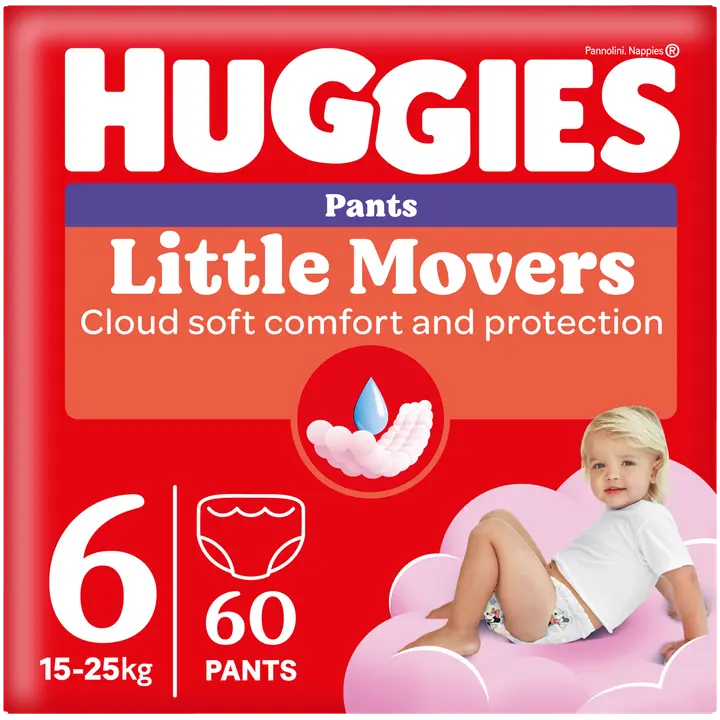 Huggies püksmähkmed Pants 6 Box Girl 15-25kg 60tk
