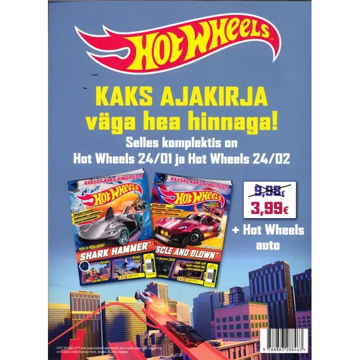 Hot Wheels ajakirjade komplekt