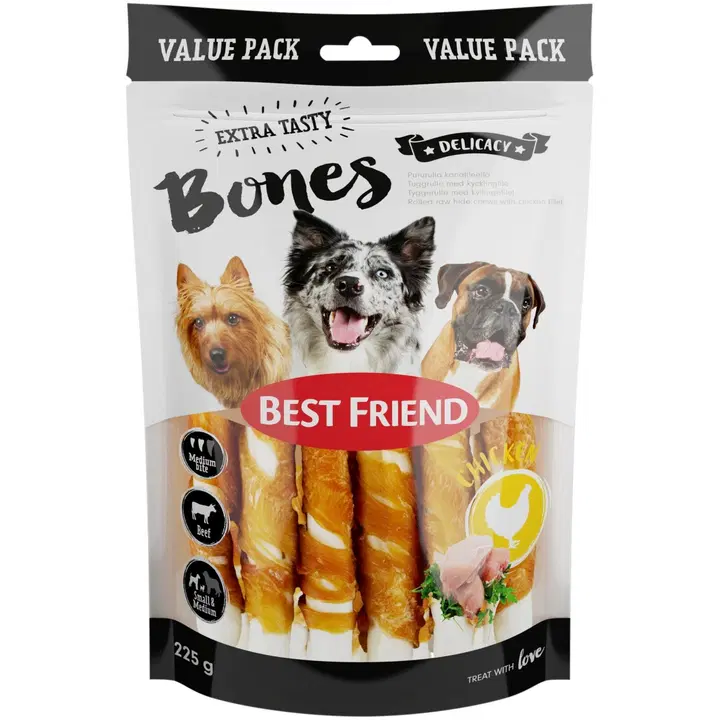 Best Friend Bones Pururulla kanalla 14cm 9kpl 225g