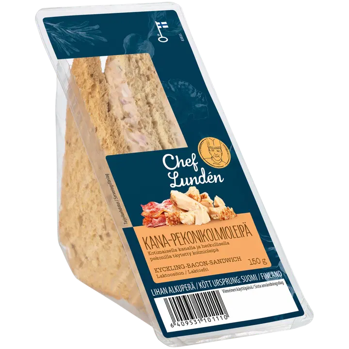 Chef Lundén Kana-pekonikolmioleipä 150g