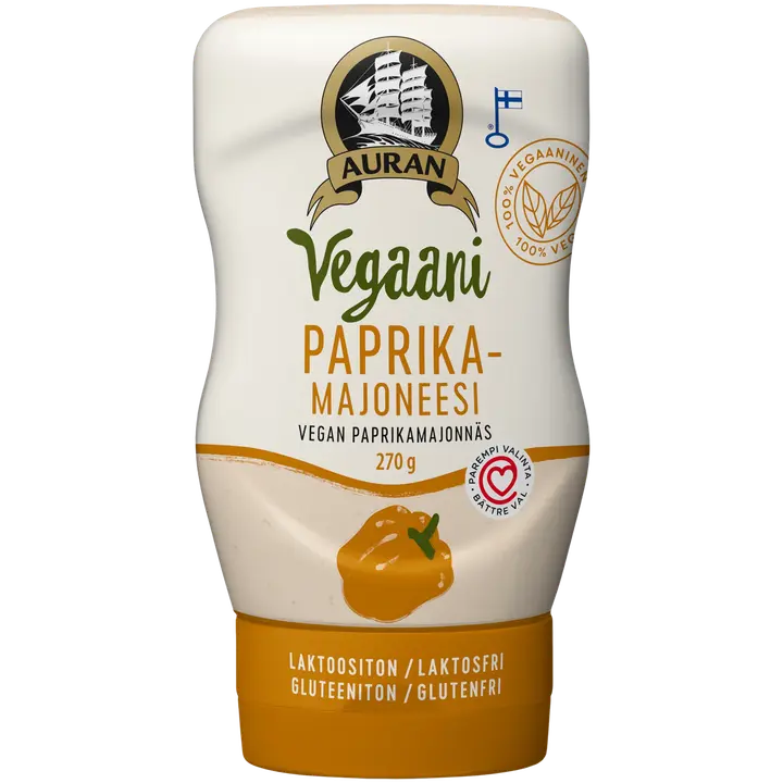 Auran Vegaani Paprikamajoneesi 270g