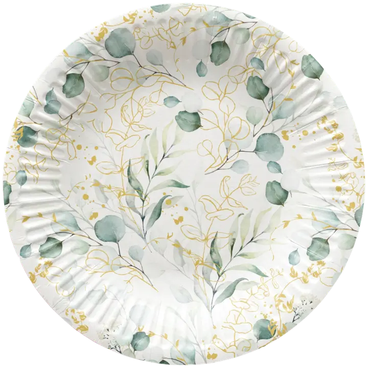 Pieni pahvilautanen eukalyptus 8 kpl/pkt