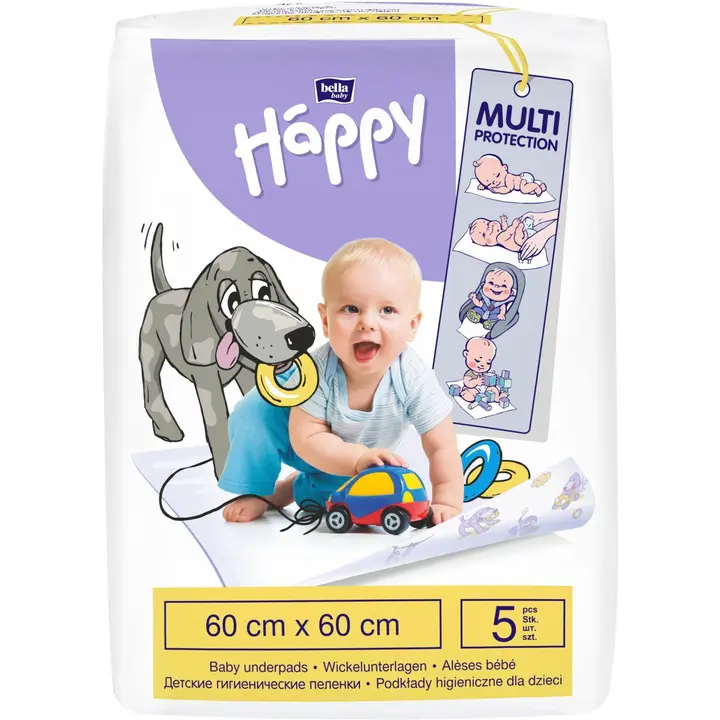 Happy vaipanvaihtoalusta 60x60 5 kpl