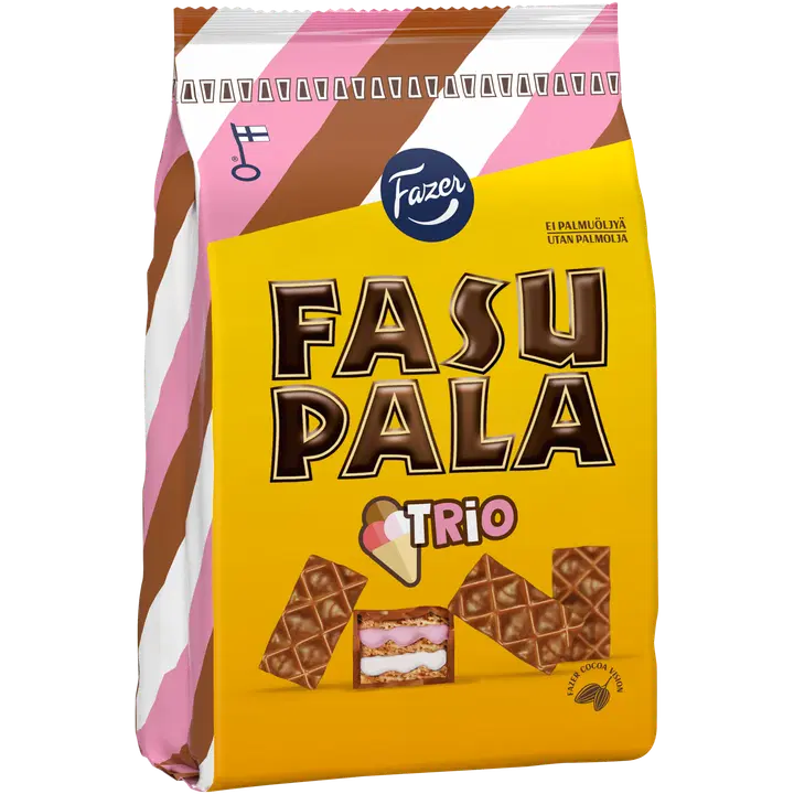 Fazer Fasupala Trio vahvlipalad 355g