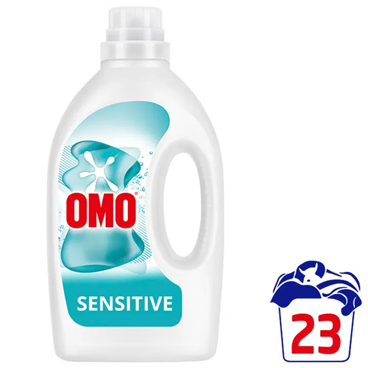 Omo Sensitive nestemäinen pyykinpesuaine Hajusteeton 920 ml 23 pesua