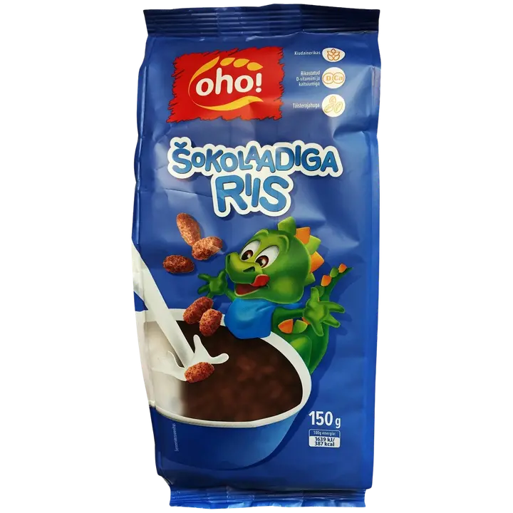 Oho paisutatud riis šokolaadiga 150 g