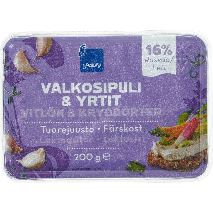 Toorjuust küüslaugu ja ürtidega, 200 g