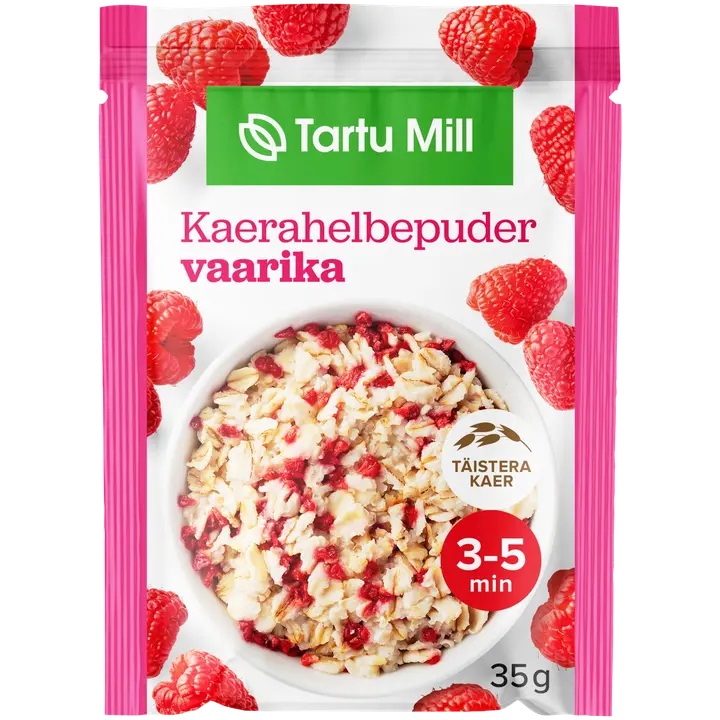 Tartu Mill kaerahelbepuder vaarika 35g