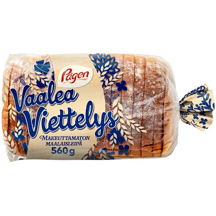 Pågen Vaalea Viettelys viipaloitu sekaleipä 560g