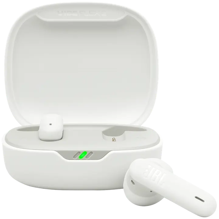 Nööpkõrvaklapid JBL Vibe Flex 2 valge