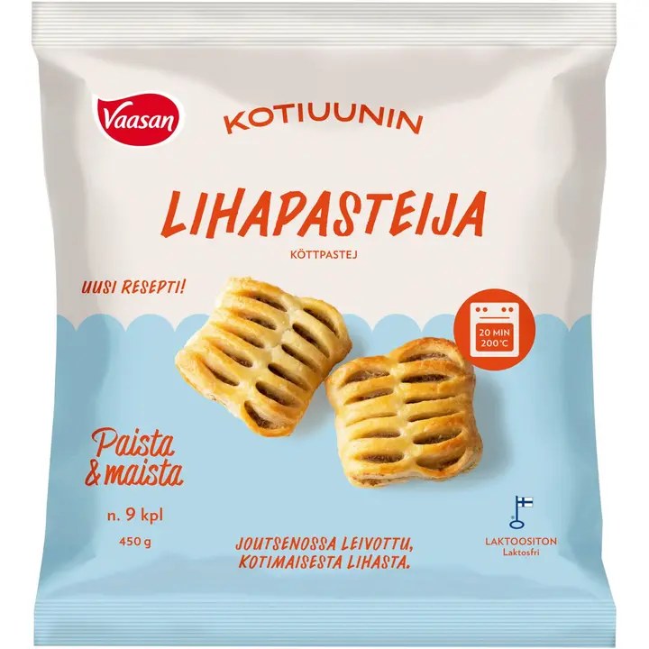 Vaasan Kotiuunin Lihapasteija 9x50g