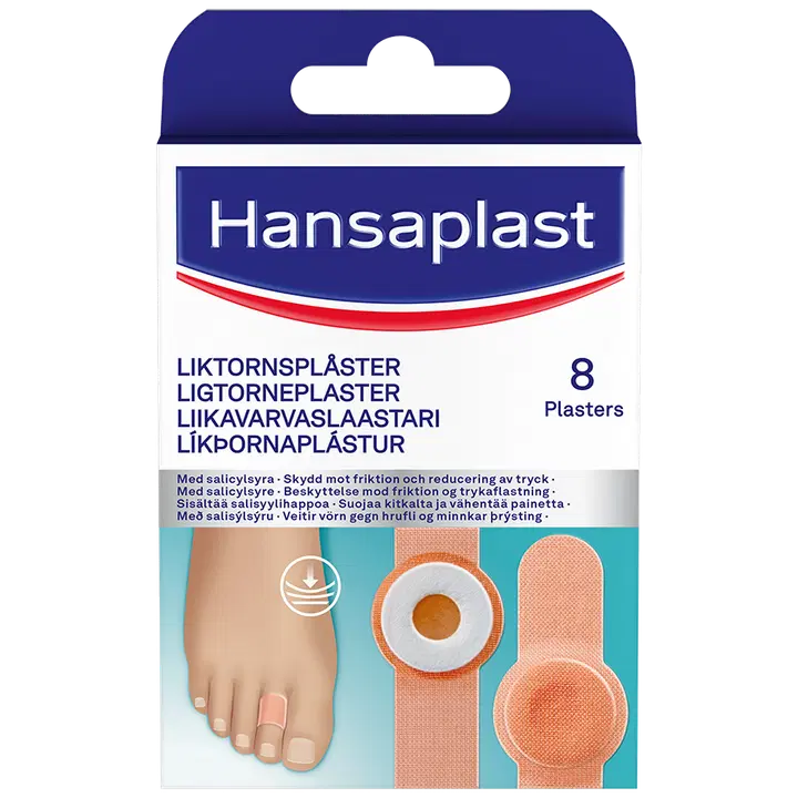 Hansaplast 8kpl Liikavarvaslaastari