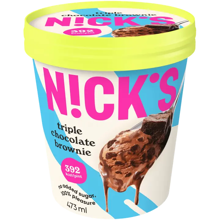 Nick's Triple Chocolate Brownie jäätelö 473ml