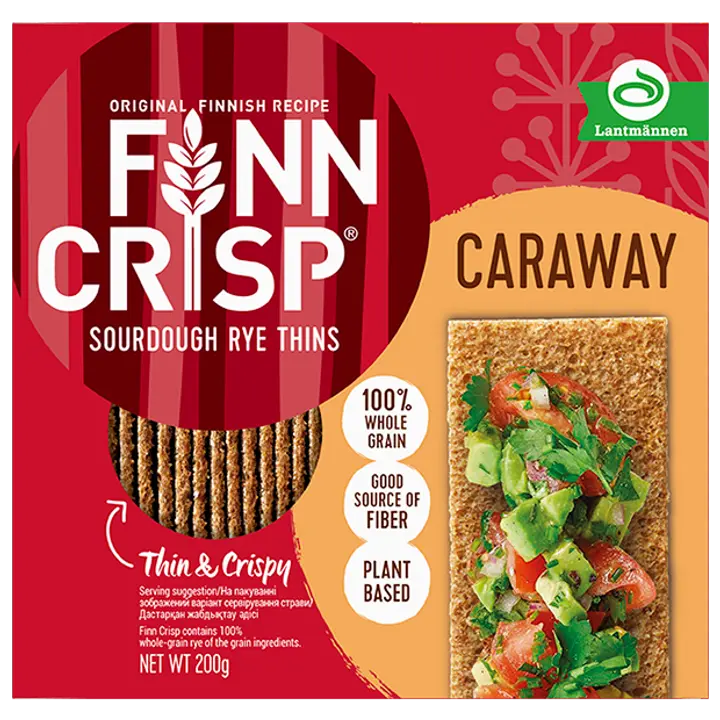 Finn Crisp õhukesed näkileivad köömnetega 200g