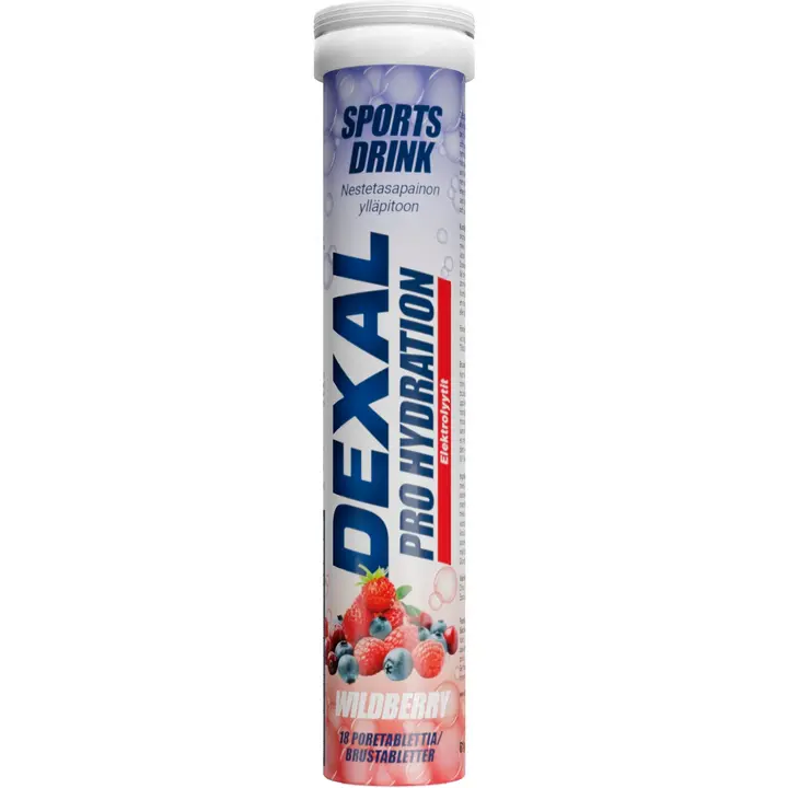 Dexal Pro Hydration Metsämarja poretabletti 18kpl