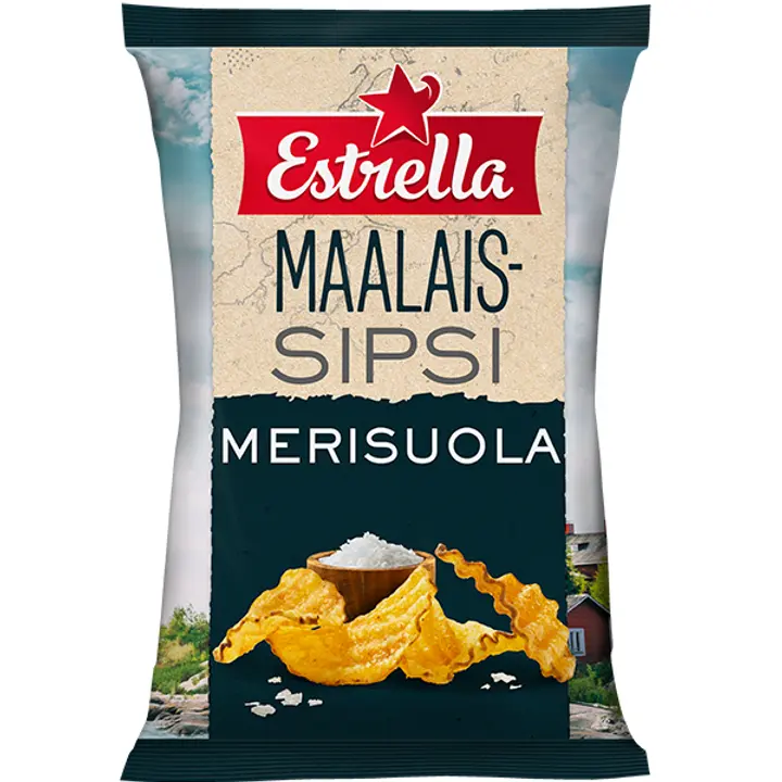 Estrella Maalaissipsi Merisuola 180g