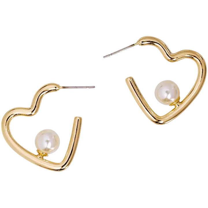 Cailap Korvakorut sydän kullanvärinen