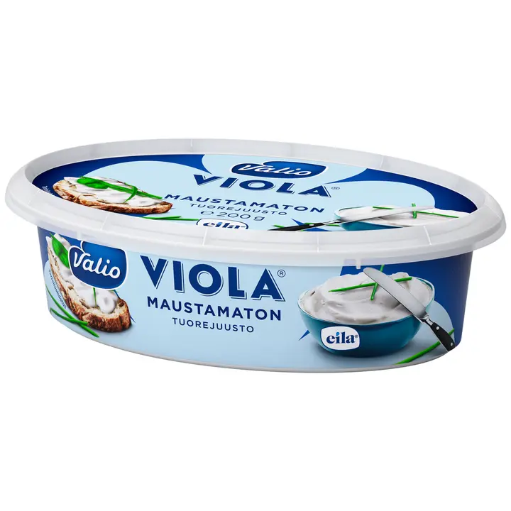 Valio Viola® e200 g maustamaton tuorejuusto laktoositon