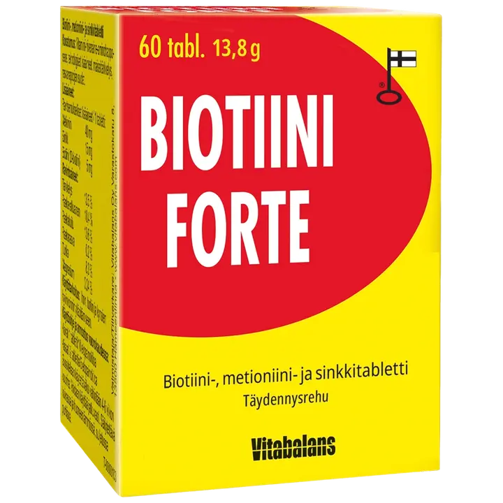 Vitabalans Biotiini Forte sinkki-biotiini-metioniinitabletti koirille ja kissoille, 60 tabl.