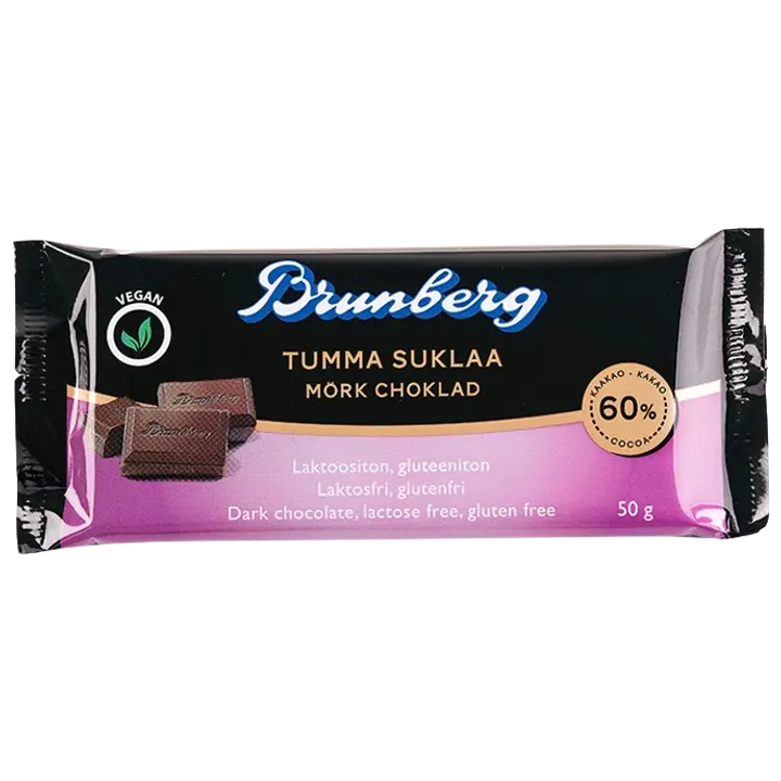 Brunberg Tumma suklaa 60 % 50g