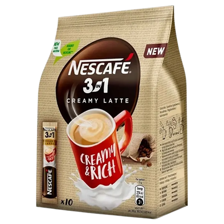 Nescafe 3in1 Creamy Latte lahustuv kohvijook 10x15g