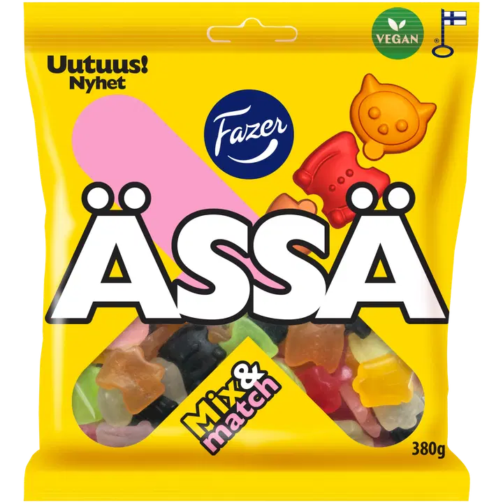 Fazer Ässä Mix & Match karkkipussi 380g