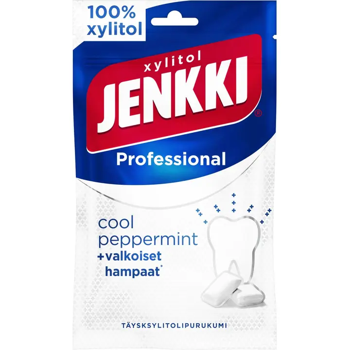 Jenkki Professional Cool Peppermint ksülitoliga närimiskummid 80g