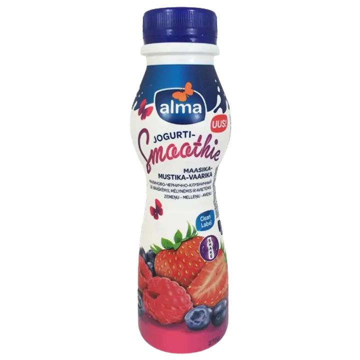 Alma Maasika-mustika-vaarika jogurtismuuti, 275 g