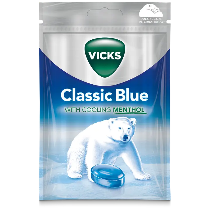 Vicks Classic Blue kurkkupastilli 72g