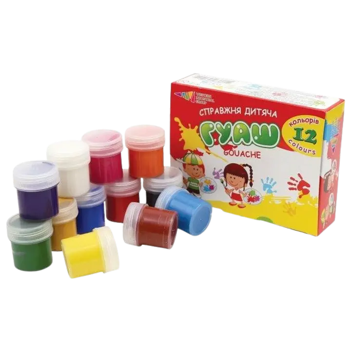 Guašš 12 värvi 20 ml