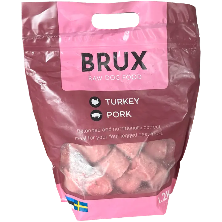 Brux kalkun ja Siga, tasakaalustatud toortoit 1kg