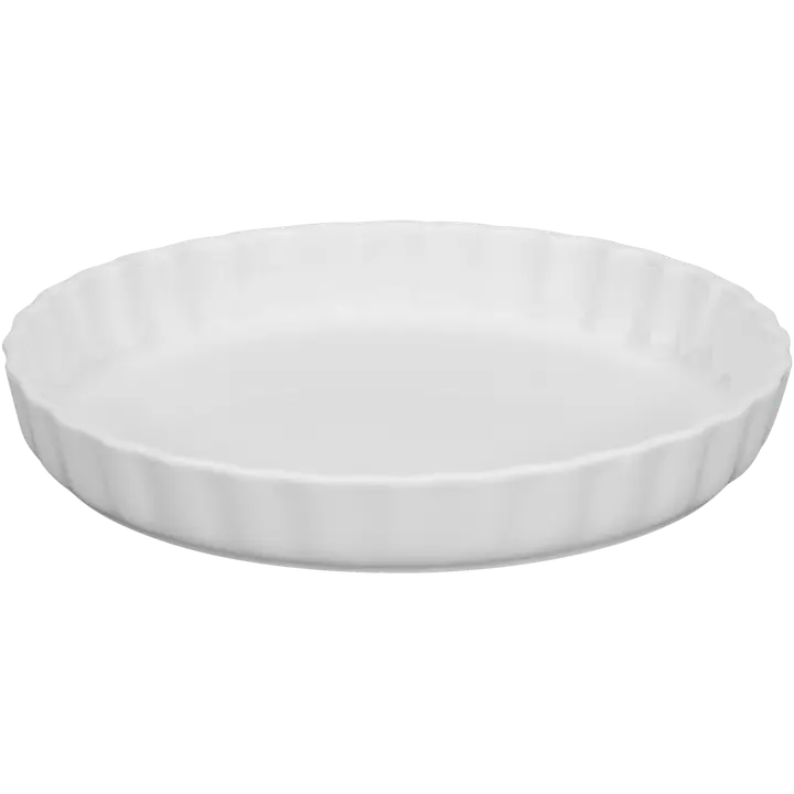 Pirukavorm 26 cm, valge keraamika